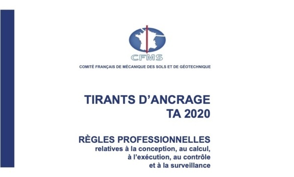 PUBLICATION DE 'TIRANTS D'ANCRAGE TA2020'
