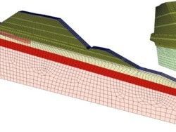 Modèle 3D de base généré dansle programme Z-Soil.