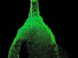 Figure 5 : Dimensionnement d’une catiche par sonde laser en sondage.