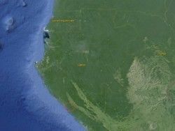 Situation du projet au Gabon – Région de la basse Nyanga.