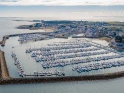 Vue aérienne de l’actuel port.